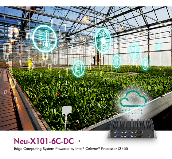 The Neu-X101-6C-DC Edge Computing System
Streamlines Data Collection and Remote Monitoring
